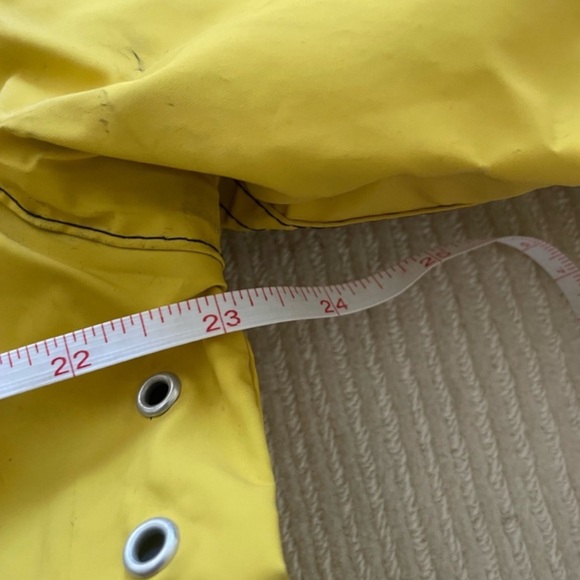 Yellow Waterproof Raincoat Jacket with Hood - Picture 3 of 5